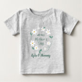 T-shirt Pour Bébé First Mother's Day Matching Shirts New Mom & Baby  (Devant)