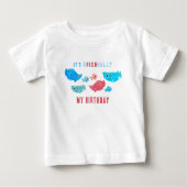 T-shirt Pour Bébé Fish Pun Officiellement Mon Anniversaire (Devant)