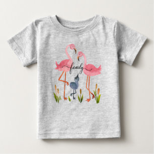 T-shirt Pour Bébé Flamant rose