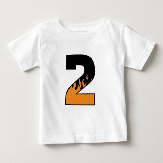 T-shirt Pour Bébé Flamber 2 (Devant)
