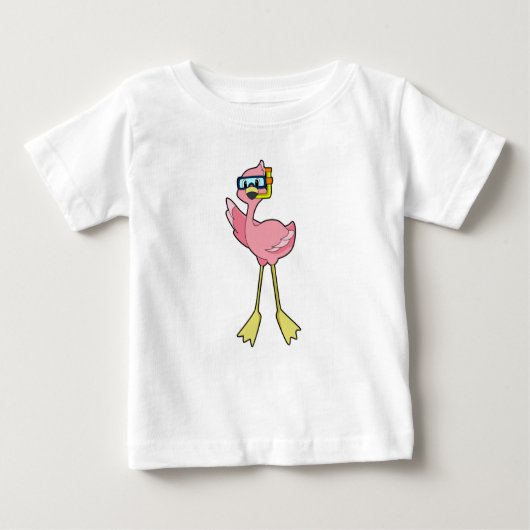 T-shirt Pour Bébé Flamingo (Devant)