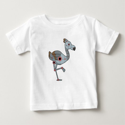 T-shirt Pour Bébé Flamingo as Robot (Devant)