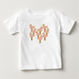 T-shirt Pour Bébé Flamingo du milieu du siècle