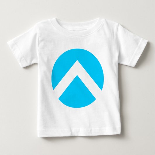 T-shirt Pour Bébé Flèche circulaire Chevron (Devant)