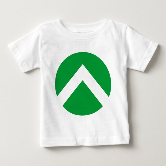 T-shirt Pour Bébé Flèche circulaire Chevron (Devant)