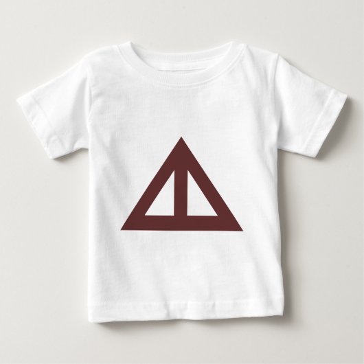 T-shirt Pour Bébé Flèche triangulaire divisée (Devant)