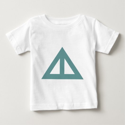 T-shirt Pour Bébé Flèche triangulaire divisée (Devant)