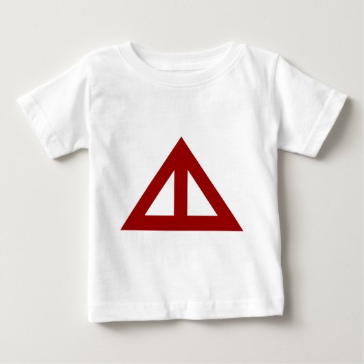 T-shirt Pour Bébé Flèche triangulaire divisée (Devant)