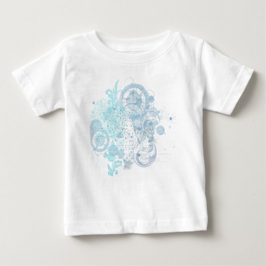 T-shirt Pour Bébé Flèches bleues (Devant)