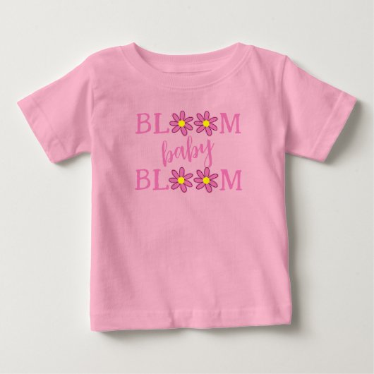 T-shirt Pour Bébé Fleur bébé Fleur bébé Fille T-shirt (Devant)