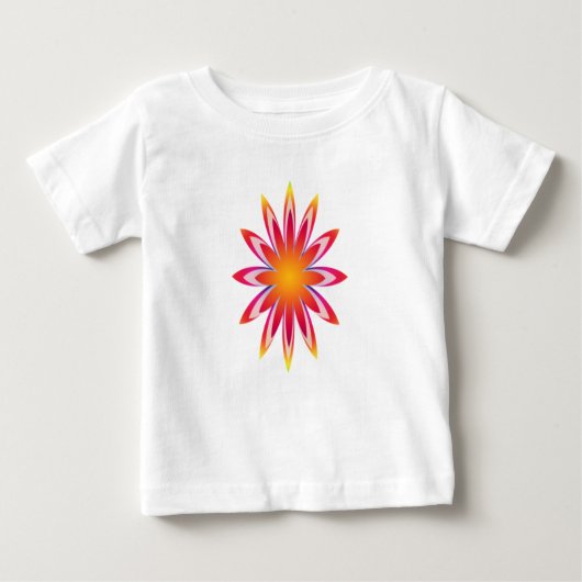 T-shirt Pour Bébé Fleur brillante - (Devant)