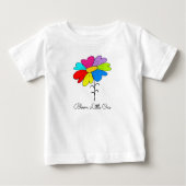 T-shirt Pour Bébé Fleur colorée (Devant)