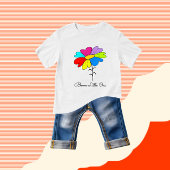 T-shirt Pour Bébé Fleur colorée