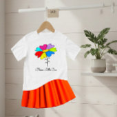 T-shirt Pour Bébé Fleur colorée