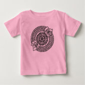 T-shirt Pour Bébé Fleur dans le mandala (Devant)