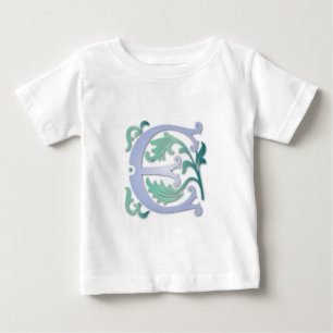 T-shirt Pour Bébé Fleur de lis E Monogramme