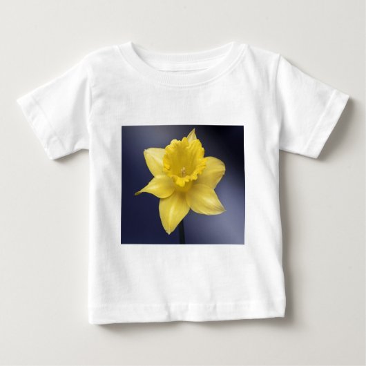 T-shirt Pour Bébé Fleur de Narcisse jaune peinture à l'aquarelle flo (Devant)