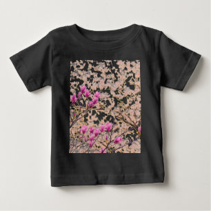 T-shirt Pour Bébé Fleur de printemps rose pourpre en floraison