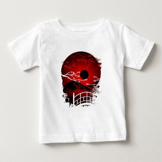 T-shirt Pour Bébé Fleur éclose (Devant)