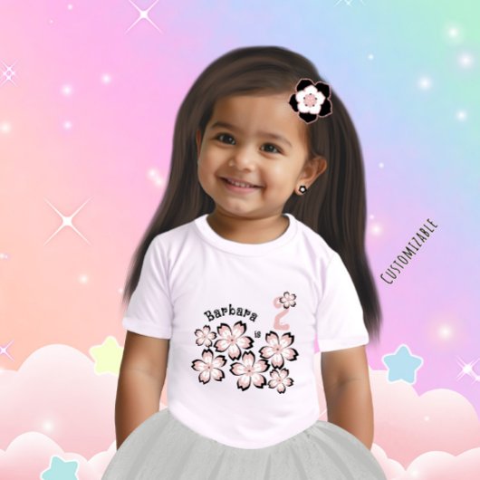 T-shirt Pour Bébé Fleur en fleurs