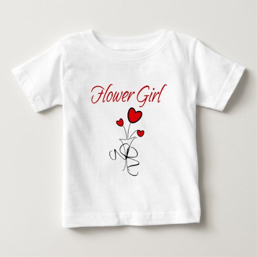 T-shirt Pour Bébé Fleur fille (Devant)