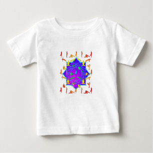 T-shirt Pour Bébé Fleur Lotus Avec Poireaux De Yoga