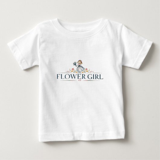T-shirt Pour Bébé Fleur Pixie fille (Devant)