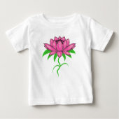 T-shirt Pour Bébé Fleur rose (Devant)