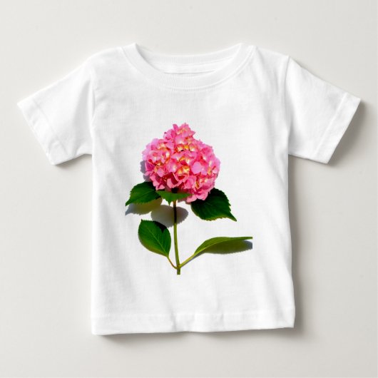T-shirt Pour Bébé Fleur rose rose rose Hydrangea (Devant)
