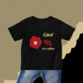 T-shirt Pour Bébé Fleur rouge