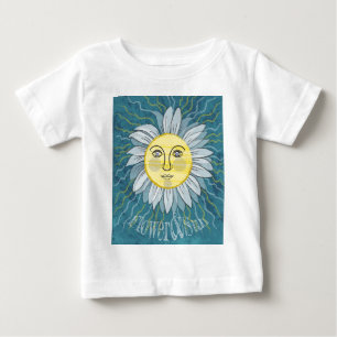 T-shirt Pour Bébé Fleur & Soleil - Nature