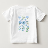 T-shirt Pour Bébé Fleurs (Dos)