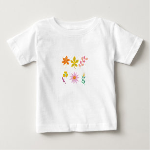 T-SHIRT POUR BÉBÉ FLEURS