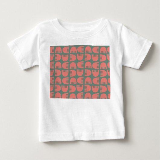 T-shirt Pour Bébé Fleurs Boho (Devant)