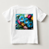 T-shirt Pour Bébé Fleurs colorées (Dos)