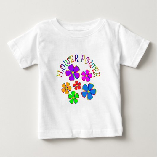 T-shirt Pour Bébé Fleurs de jeux d'énergie fleurie (Devant)