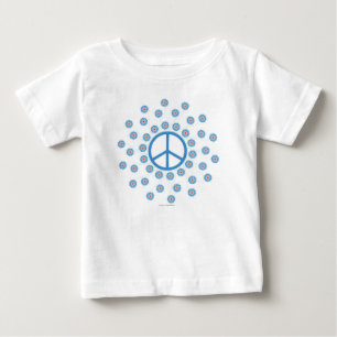 T-shirt Pour Bébé Fleurs des signes de paix