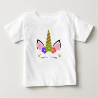 Fleurs d'or blanc d'anniversaire de licorne