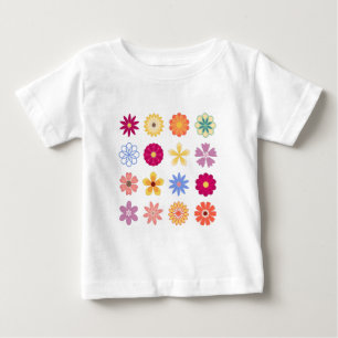 T-shirt Pour Bébé Fleurs florales, Fleurs Vintages, Jardin Floral