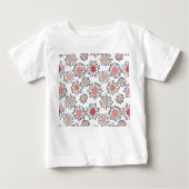 T-shirt Pour Bébé Fleurs MCM (Devant)