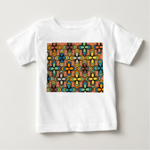 T-shirt Pour Bébé Fleurs ovales des années 1970
