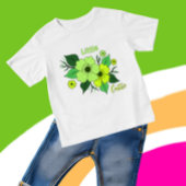 T-shirt Pour Bébé Fleurs vertes