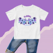 T-shirt Pour Bébé Fleurs violettes