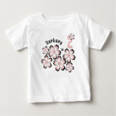 T-shirt Pour Bébé Floral (Devant)