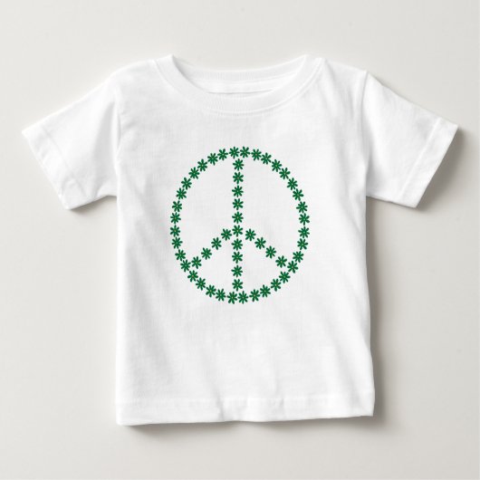 T-shirt Pour Bébé Floral de la paix (Devant)