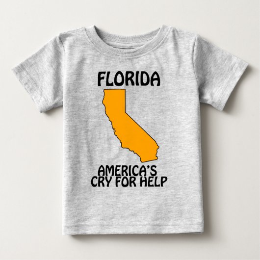 T-shirt Pour Bébé Floride - L'appel à l'aide de l'Amérique (Devant)