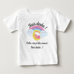 T-shirt Pour Bébé fodo ma p'tite soeur