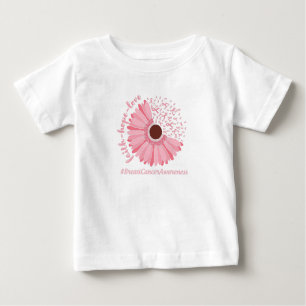 T-shirt Pour Bébé Foi, Espoir, Amour - Sensibilisation au cancer du 