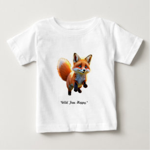 T-shirt Pour Bébé "Folâtrerie de Queue de Renard"