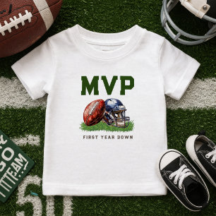 T-shirt Pour Bébé Football américain Première année 1er anniversaire